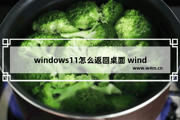 windows11怎么返回桌面 windows11返回桌面的方法