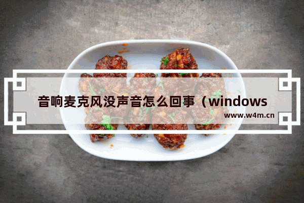 音响麦克风没声音怎么回事（windows10输入设备麦克风不能用咋办）