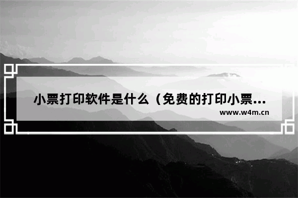 小票打印软件是什么（免费的打印小票的软件有哪些）