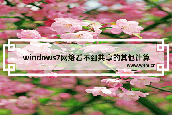 windows7网络看不到共享的其他计算机怎么办 windows7网络看不到共享的其他计算机解决方法