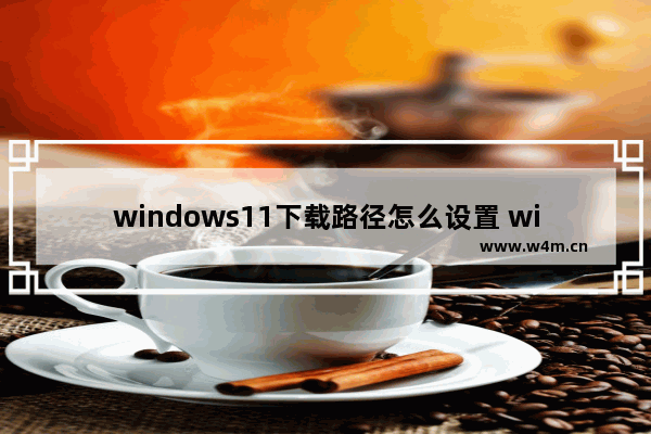 windows11下载路径怎么设置 windows11下载路径设置教程