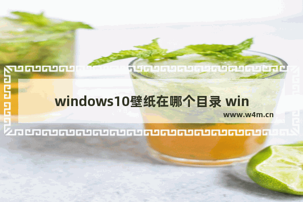 windows10壁纸在哪个目录 windows10壁纸目录位置介绍