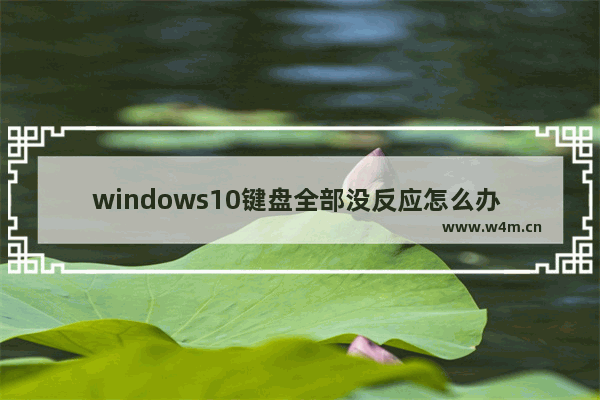 windows10键盘全部没反应怎么办 windows10键盘全部没反应解决办法