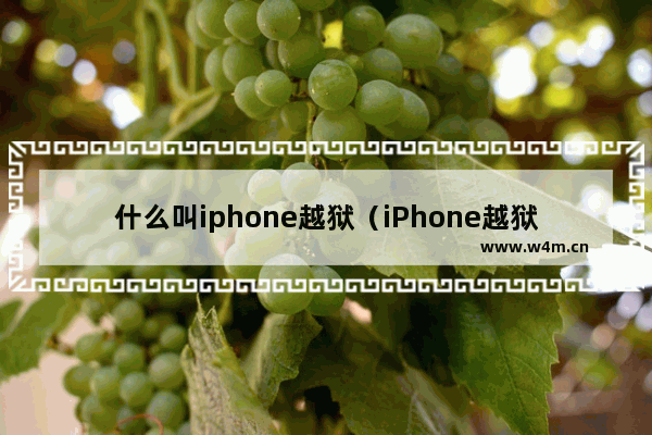 什么叫iphone越狱（iPhone越狱详解）