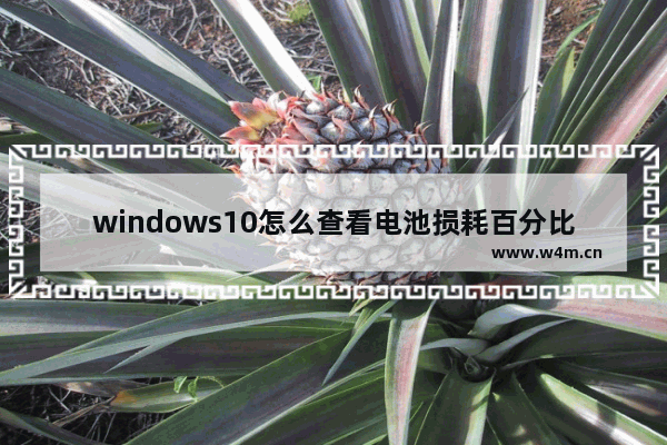 windows10怎么查看电池损耗百分比 windows10查看电池损耗百分比方法