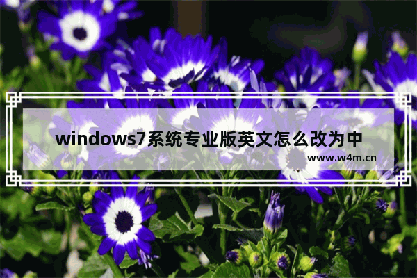 windows7系统专业版英文怎么改为中文 windows7系统专业版英文改为中文方法