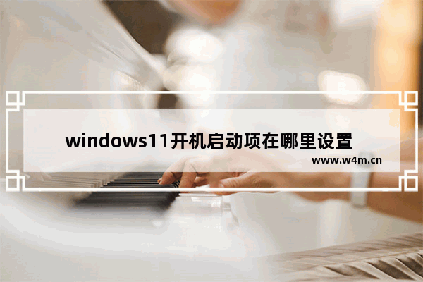 windows11开机启动项在哪里设置 windows11开机启动项设置教程