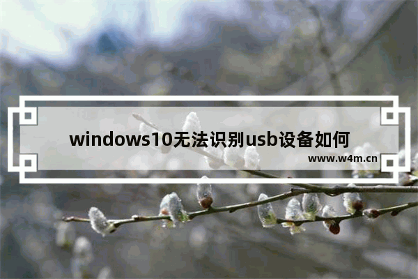 windows10无法识别usb设备如何解决 windows10无法识别usb设备解决方法