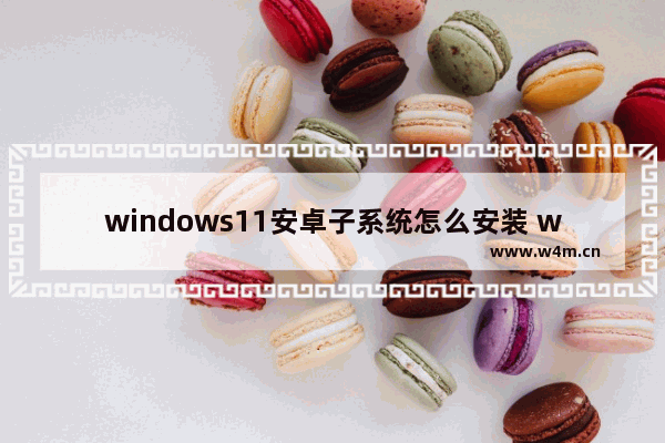 windows11安卓子系统怎么安装 windows11安卓子系统安装方法