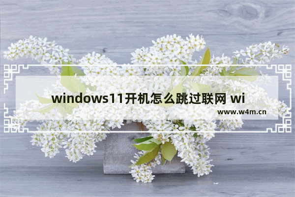 windows11开机怎么跳过联网 windows11开机跳过联网方法