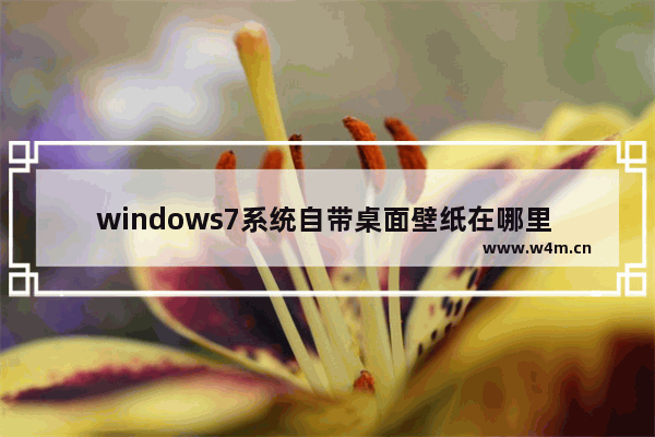 windows7系统自带桌面壁纸在哪里 windows7系统自带桌面壁纸怎么查看