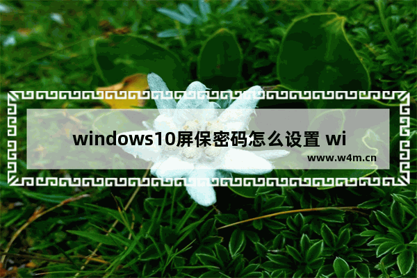 windows10屏保密码怎么设置 windows10屏保密码设置教程