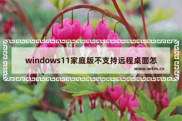 windows11家庭版不支持远程桌面怎么办 windows11家庭版不支持远程桌面解决办法