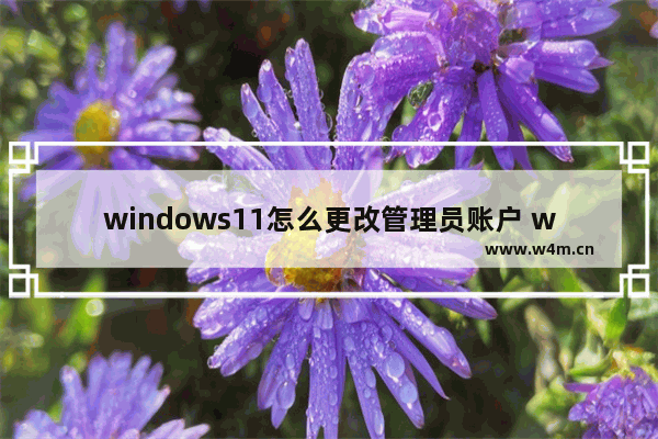 windows11怎么更改管理员账户 windows11更改管理员账户教程