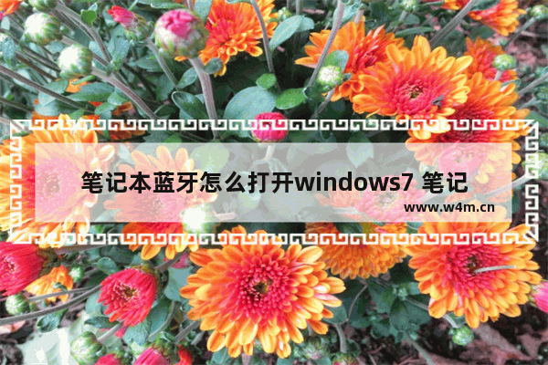 笔记本蓝牙怎么打开windows7 笔记本蓝牙打开windows7方法