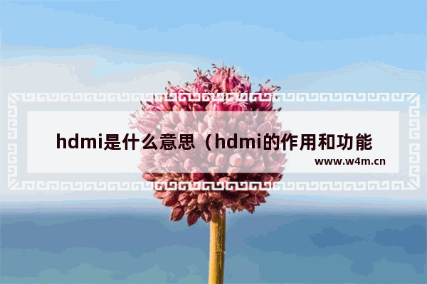 hdmi是什么意思（hdmi的作用和功能）