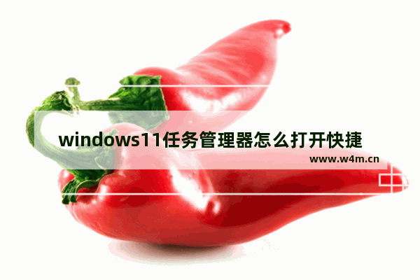 windows11任务管理器怎么打开快捷键 windows11任务管理器打开快捷键方法