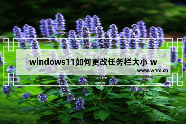 windows11如何更改任务栏大小 windows11更改任务栏大小方法