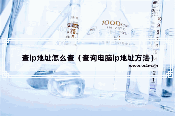 查ip地址怎么查（查询电脑ip地址方法）