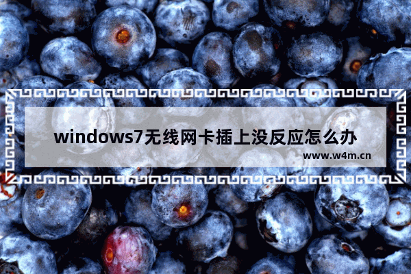 windows7无线网卡插上没反应怎么办 windows7无线网卡插上没反应解决方法