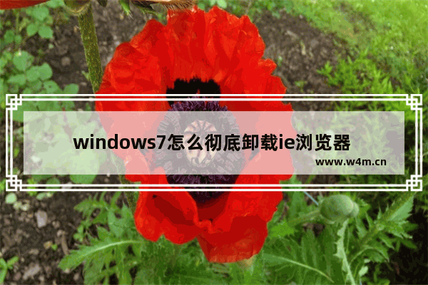 windows7怎么彻底卸载ie浏览器 windows7如何彻底卸载ie浏览器