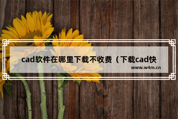 cad软件在哪里下载不收费（下载cad快速看图的方法）