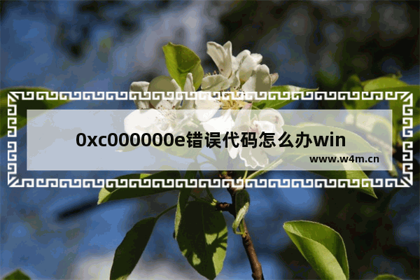 0xc000000e错误代码怎么办windows10 0xc000000e解决办法windows10