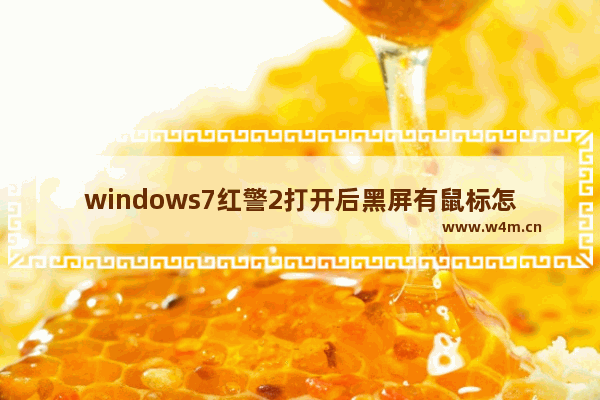 windows7红警2打开后黑屏有鼠标怎么办 windows7红警2打开后黑屏有鼠标解决方法