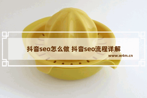 抖音seo怎么做 抖音seo流程详解