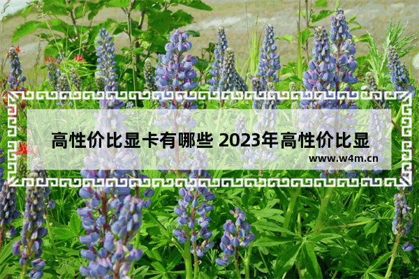 高性价比显卡有哪些 2023年高性价比显卡推荐