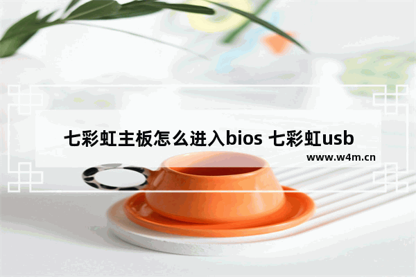 七彩虹主板怎么进入bios 七彩虹usb启动bios设置方法