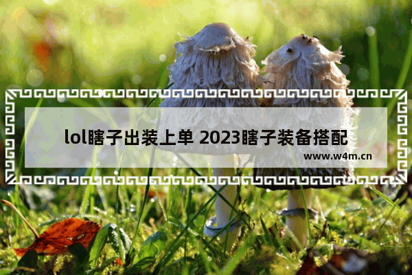 lol瞎子出装上单 2023瞎子装备搭配