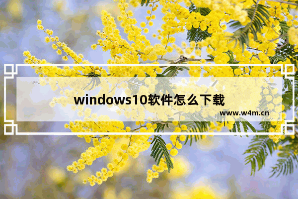 windows10软件怎么下载