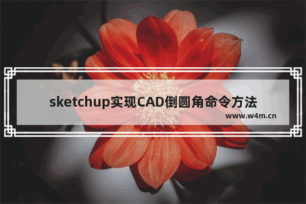 sketchup实现CAD倒圆角命令方法介绍