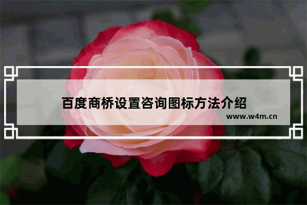 百度商桥设置咨询图标方法介绍