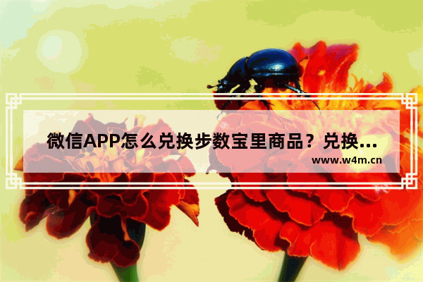 微信APP怎么兑换步数宝里商品？兑换步数宝里商品的方法说明