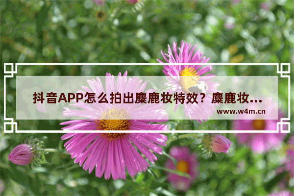 抖音APP怎么拍出麋鹿妆特效？麋鹿妆特效拍摄方法说明