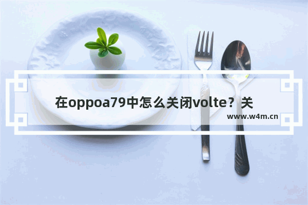 在oppoa79中怎么关闭volte？关闭volte的方法说明