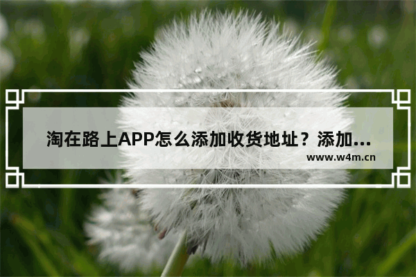 淘在路上APP怎么添加收货地址？添加收货地址的步骤分享