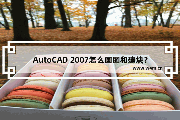 AutoCAD 2007怎么画图和建块？