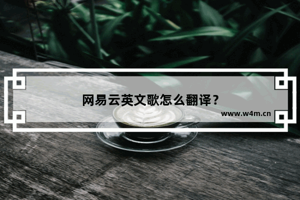 网易云英文歌怎么翻译？