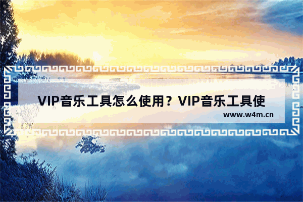 VIP音乐工具怎么使用？VIP音乐工具使用方法介绍