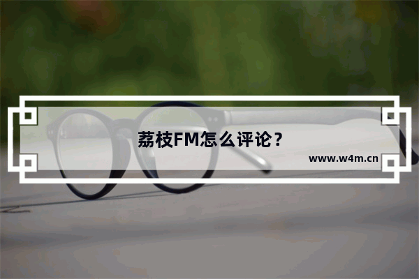 荔枝FM怎么评论？