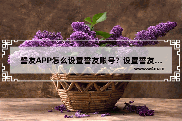 誓友APP怎么设置誓友账号？设置誓友账号的方法介绍