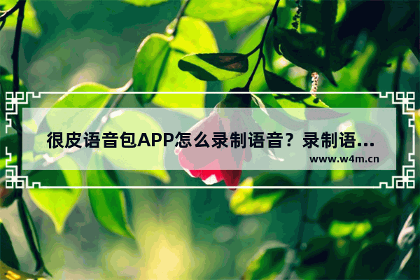 很皮语音包APP怎么录制语音？录制语音的方法说明