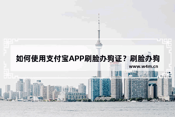 如何使用支付宝APP刷脸办狗证？刷脸办狗证的方法说明