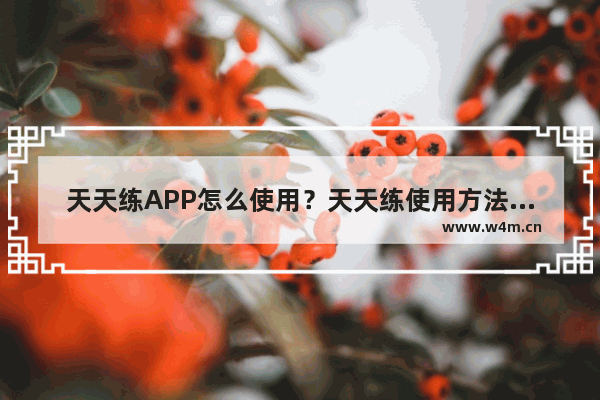 天天练APP怎么使用？天天练使用方法介绍