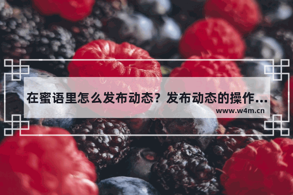 在蜜语里怎么发布动态？发布动态的操作流程分享