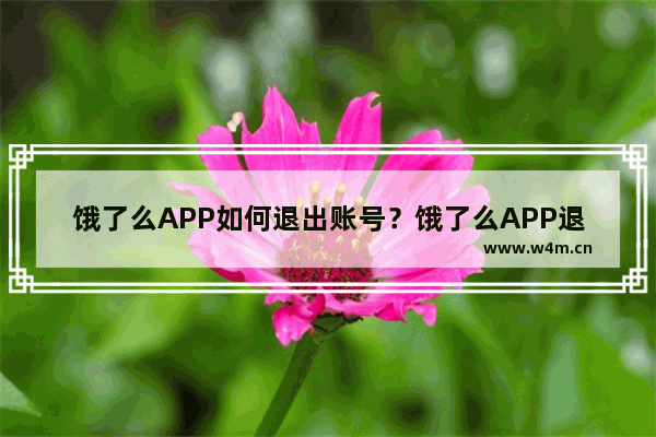 饿了么APP如何退出账号？饿了么APP退出账号方式介绍