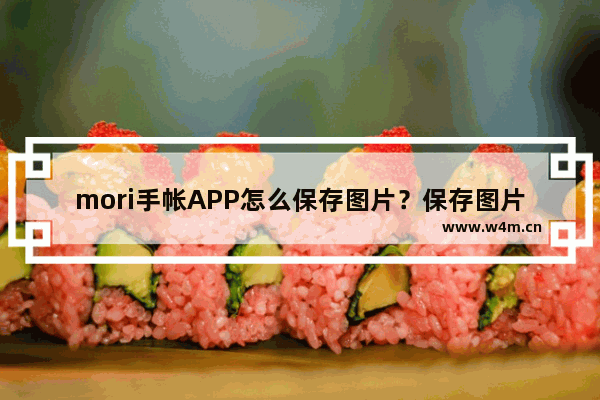 mori手帐APP怎么保存图片？保存图片的流程一览